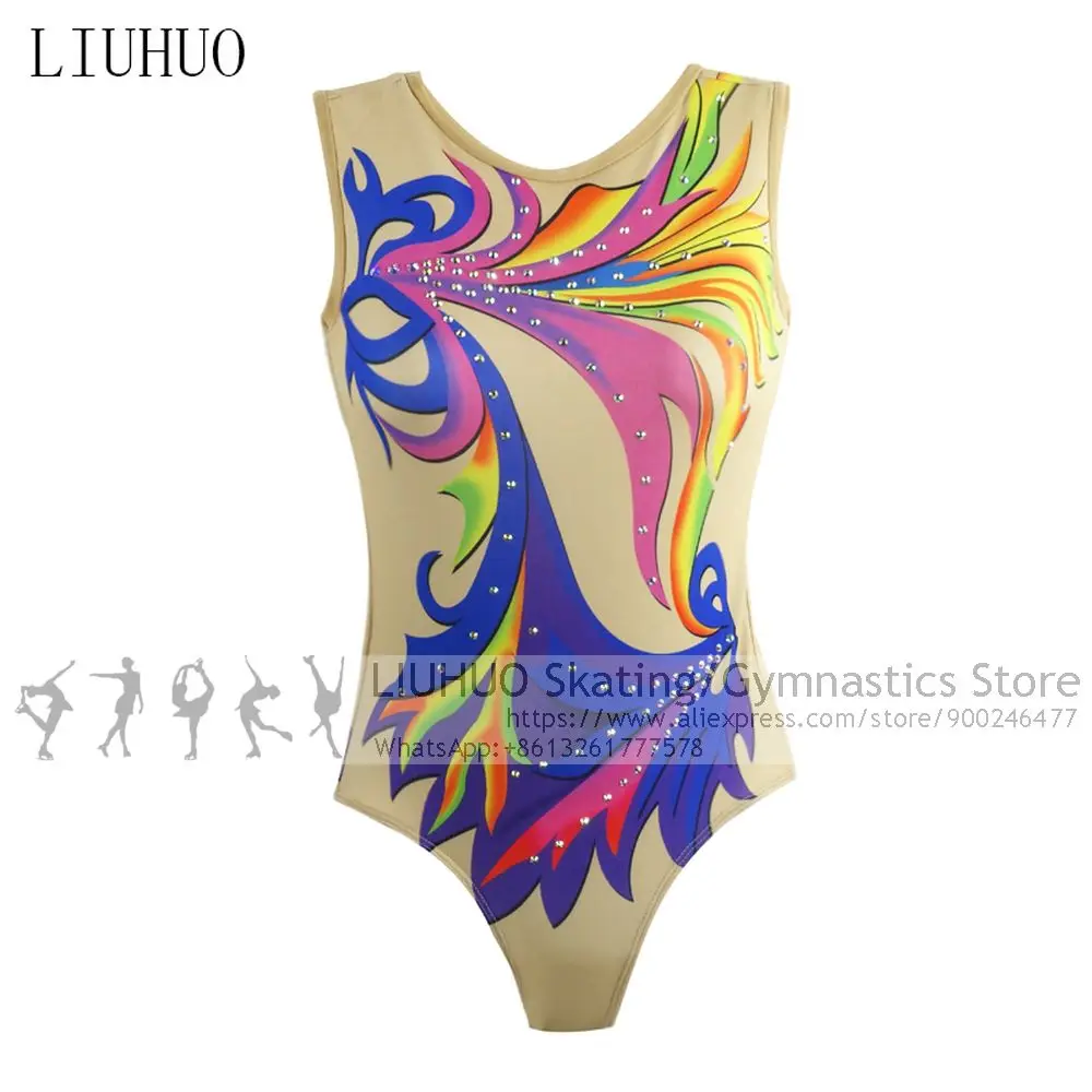 Gymnastics Leotards Girls Teens Competitions  Kids Ice Skating Dress Rhythmic Leotard Artistic Christmas Gifts Multicolor