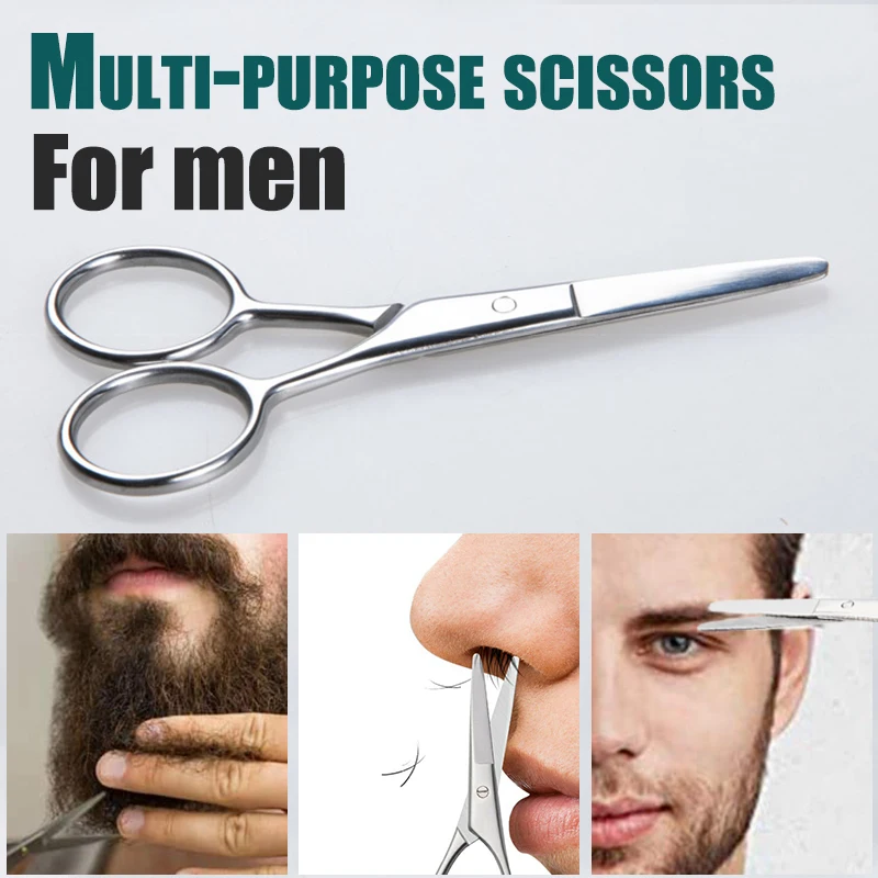 1Pcs Women Man Silver Scissors Eyebrow Cutter Hair Remover Stainless steel Makeup Tools Beauty Tool Eyebrow Scissors New Fashion