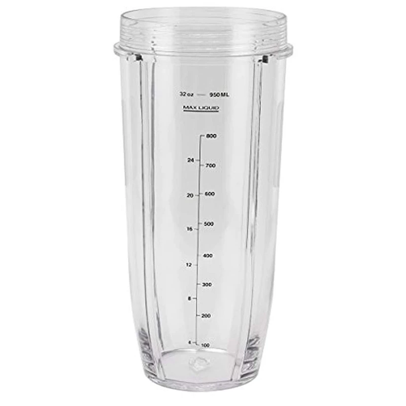 เครื่องคั้นน้ำผลไม้อุปกรณ์32OZถ้วยและSpoutฝาปิดสำหรับNinja BL480 / BL490 / BL640 / BL680 Auto IQ Seriesเครื่องคั้นน้ำผลไม้