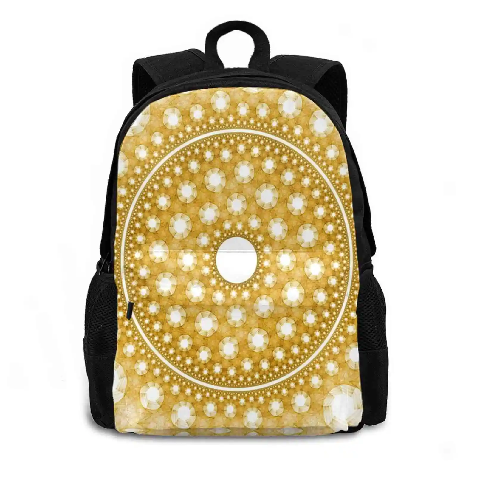 Ring Of Holes New Arrivals Unisex Bags Student Bag Backpack Fractal Science Kit Fractal Art Algorithmic Art Generative Art