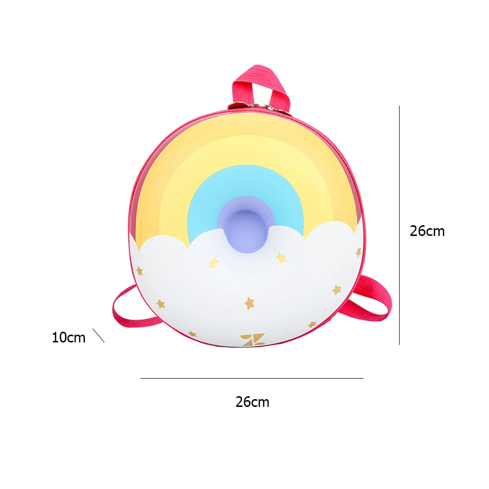 Kids Cartoon Backpack Children Boy Girl Schoolbag Lovely Rainbow Donut Bagpacks Multi-functional Children Kids Festival Gifts