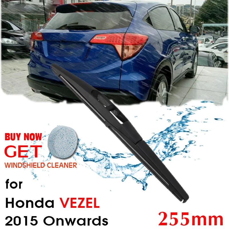 

Car Wiper blade Rear Back Window Windscreen Windshield Wipers For Honda Vezel Hatchback 255mm 2015 Onwards Auto Accessories