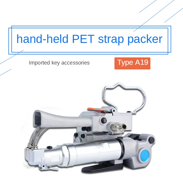 

Semi Automatic Portable Pneumatic PET Packing Strapping Machine ,Plastic banding machine pallet straper For 13-19mm PP PET Strap