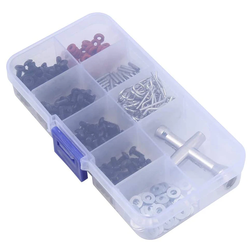 270Pcs 특수 수리 도구 및 나사 세트 RC 도구 상자 1/8 1/10 HSP Redcat Arrma Traxxas 슬래시 RC 자동차 육각 렌치 DIY 부품