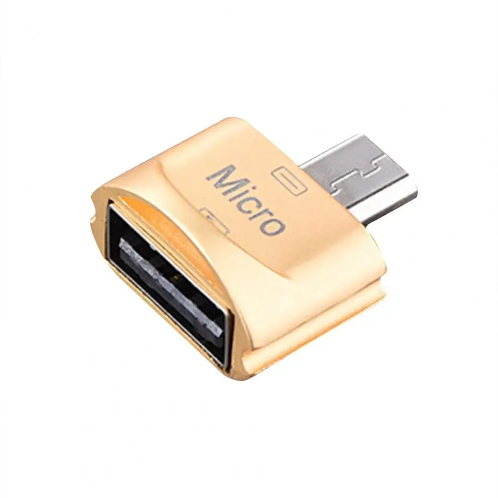 Mini Size Computer Adapter 2 in 1 Data Transfer Connectors Aluminum Alloy USB to Type-c/Micro Converter Cable