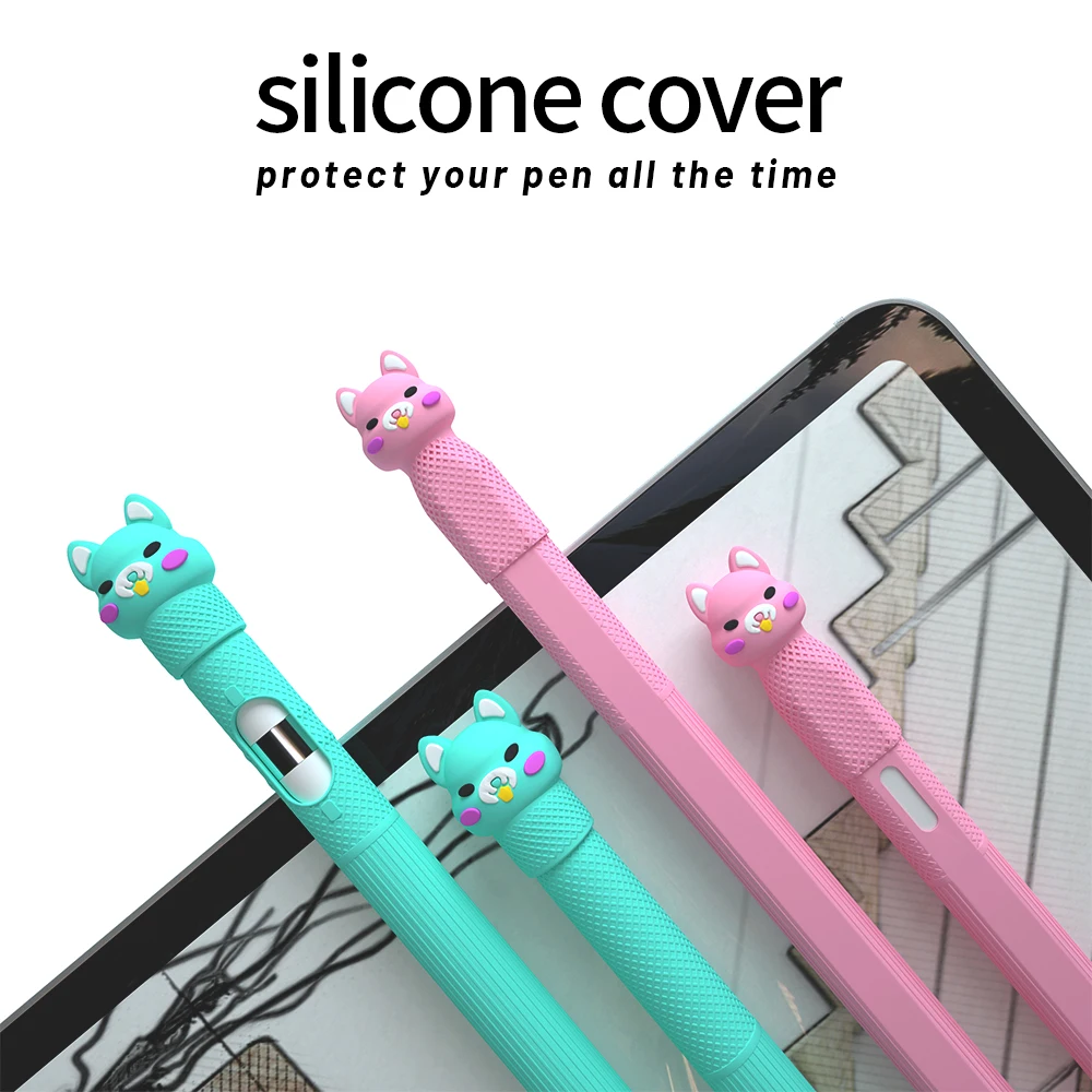 Protective Safety Case For Apple Pencil 1 2 Anti-lost Anti-Shock Slilicone Sleeve Cover For ipad Tablet touch pencil 2 1 Case