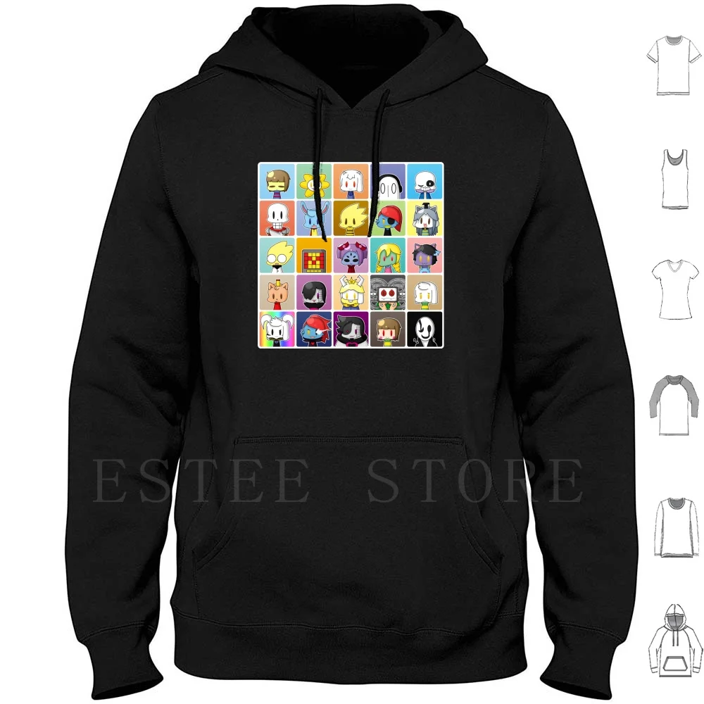 Undertale Hoodies Long Sleeve Undertale Frisk Chara Papyrus Sans Toriel Undyne Flowey Asriel Alphys Asgore