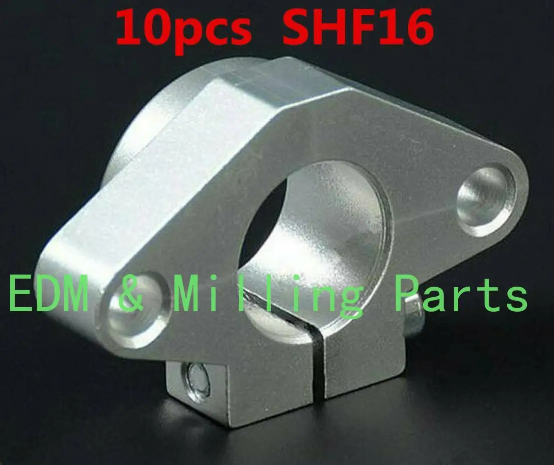 10pcs CNC 16mm Linear Rail Shaft Support Side CNC Router Mill Lathe DIY Parts SHF16 For SHF Horizontal Bracket Mill Part