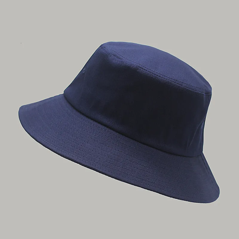 Big Head Man Large Size Sun Hat Women Blank Fisherman Hat Pure Cotton Panama Cap Plus Size Bucket Hats 54-57cm 57-60cm 60-63cm