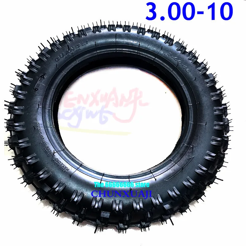 3.00-10 Rear Wheel Tire Outer Tyre 10 Inch Deep Teeth Dirt Pit Bike Off Road Motorcycle Use Guang Li CRF50 Apollo