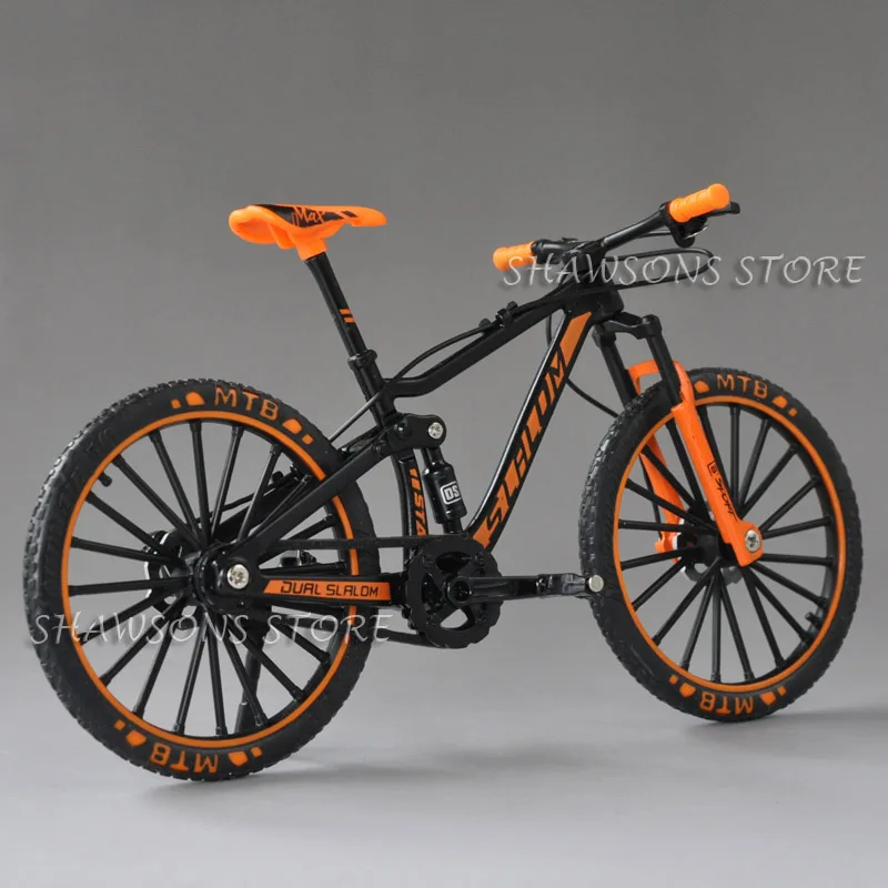 1:10 Scale Diecast Metal Bicycle Model Toys DH Down Hill Dual Slalom Mountain Bike Replica Collection