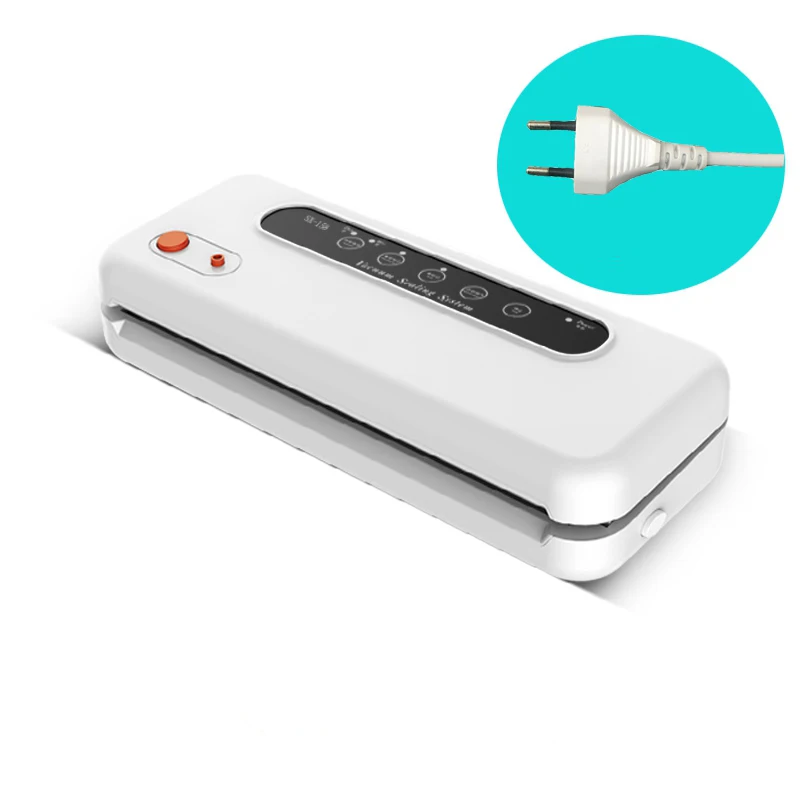 SX-158 Tự Động Hút Chân Không Thực Máy Đóng Gói Cho Nhà Bếp Gia Đình Thương Mại Thực Phẩm 110V/220V Máy Hút Chân Không Dán Miệng Máy Đóng Gói