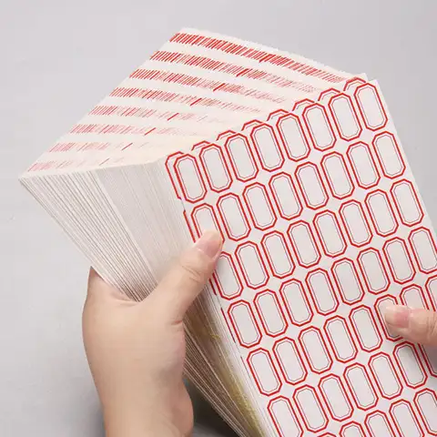 30/50/100 Sheets Self-adhesive Label Paper Name Classified Sticker Price Tag Number Classification