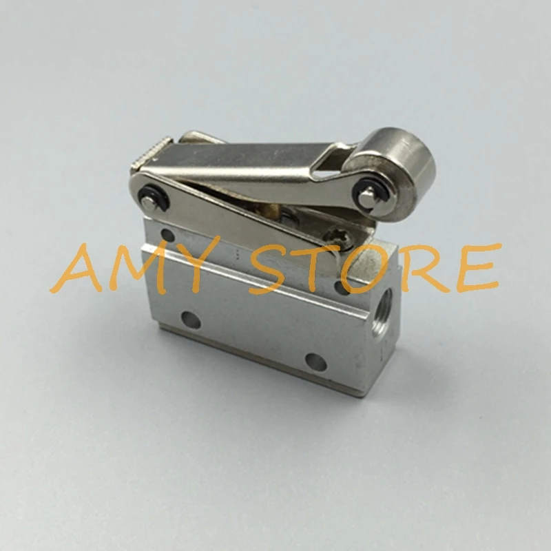 MOV-02 1/8" Mechanical Push Button Valve BSP Pneumatic Air Valve 1.5-8kgf/cm2