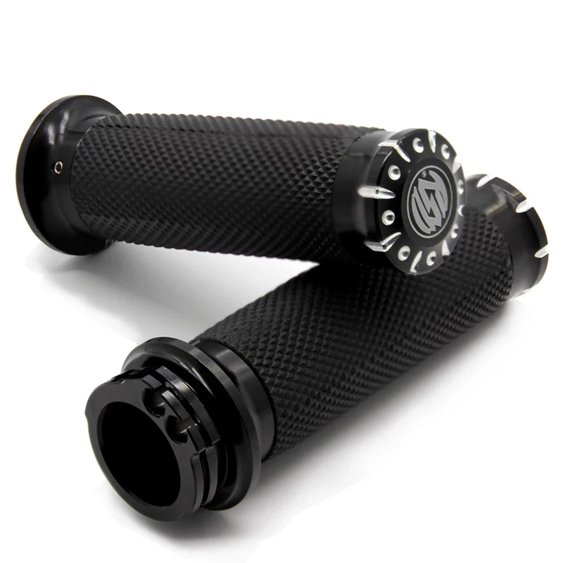 RSD 25MM Motorcycle Handle CNC Grips For Harley Sportster XL 1200 Cruiser Bobber Chopper Custom Handlebar