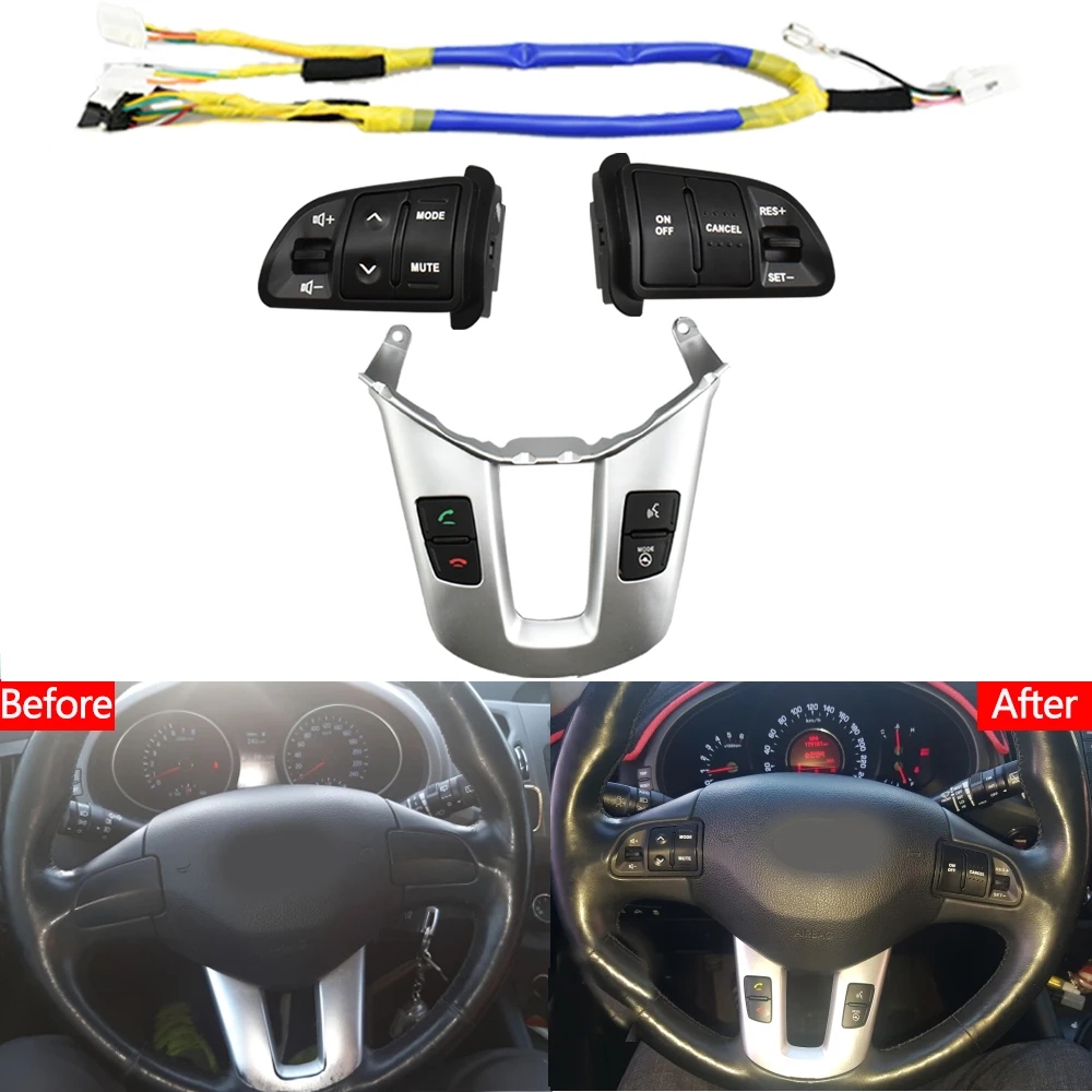 Steering Wheel Switch Bluetooth Button For Kia Sportage SL 2011 2012 2013 2014 2016 Answering Phone