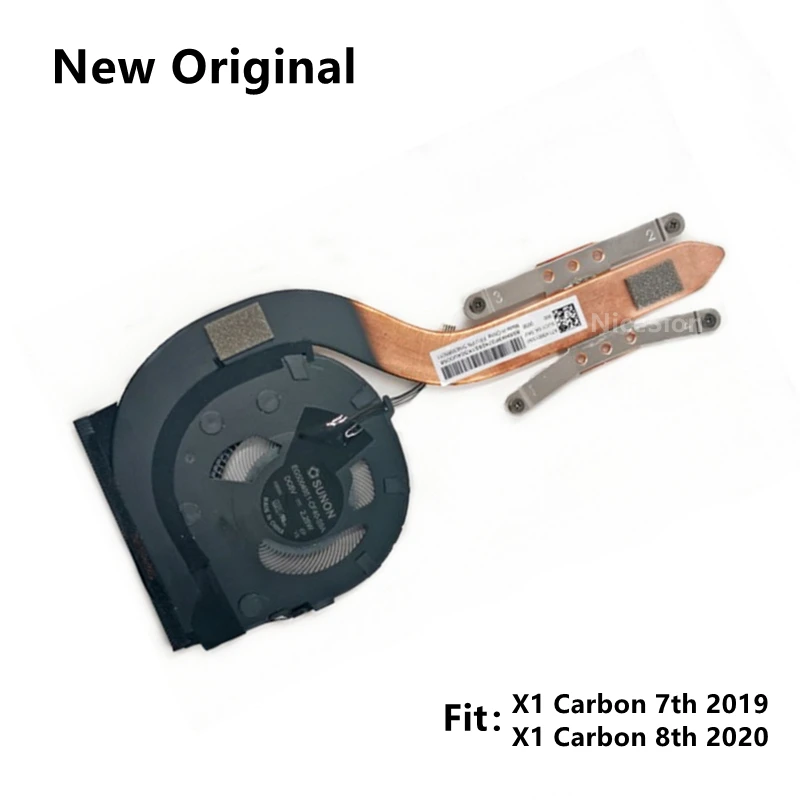 Lenovo-thinkpad x1 Radiador de Carbono para Laptop Ventilador de Refrigeração Cpu Novo Dissipador Original 7th Gen 8th Gen 01yu036 Fru pn : 5h40w65011