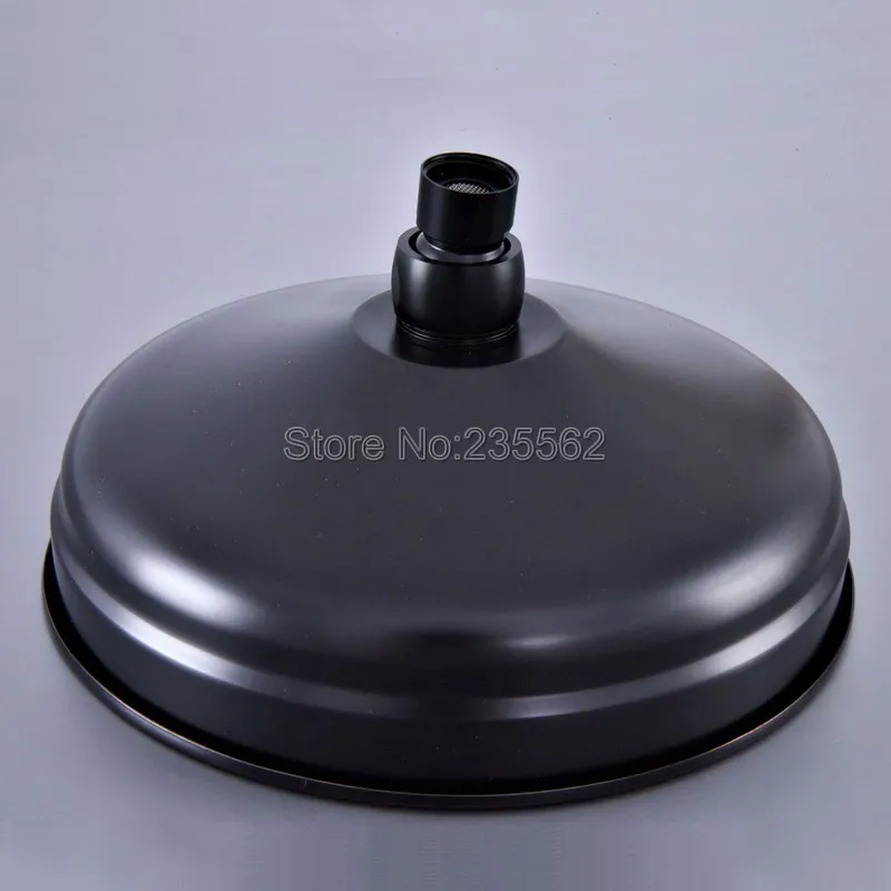 

8 Inch Round Rainfall Shower Head Rainfall Bathroom Top Sprayer Black Oil Rubbed Bronze Rain Showerhead Lsh249