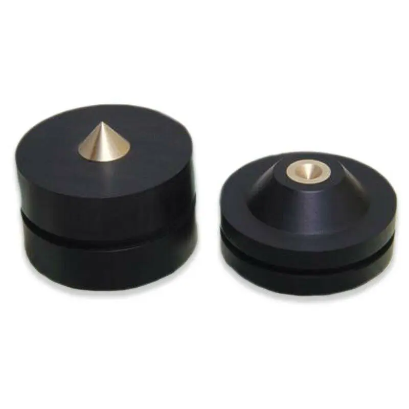 

4pcs Adjustable Ebony Wooden Speaker Spike Isolation Stand Feet Cone Base Shockproof Amplifier HIFI Mounts Pad 43mm 33mm