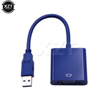 1080P USB 3.0 to VGA 1920x1080p Multi-Display Video Graphic Card External Cable Adapter for Win 10 Desktop Laptop PC Monitor