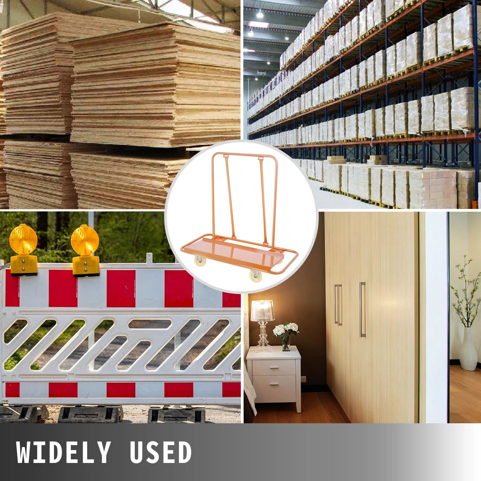 VEVOR 3000LBS Chuyên Nghiệp Chong Chóng Xe Dolly Cho Xử Lý Tấm Ốp Tường Chong Chóng Đá Tấm Bảng Dịch Vụ Xe Hạng Nặng Đúc