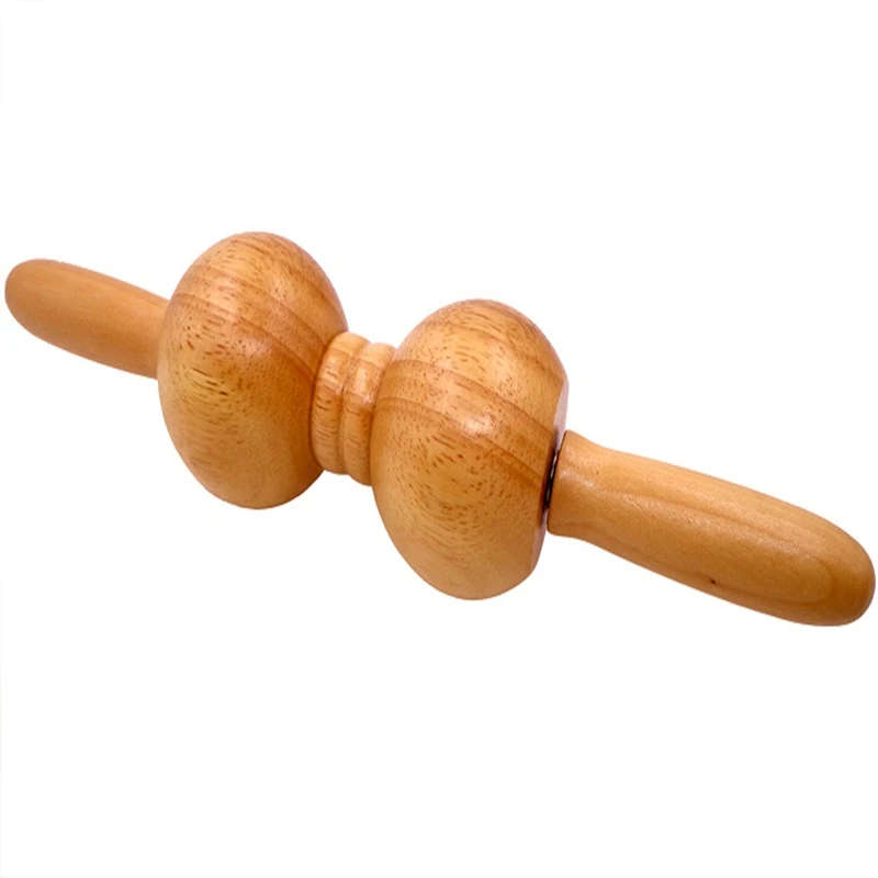 

Golden circle two yoga meridian thin shaft rod full-body massage stick rolling back massage lamented the waist neck leg wooden m