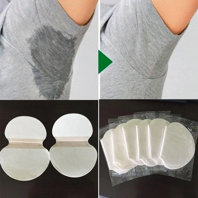 12PCS(6pairs) white color Underarm Dress Clothing Armpit Care Sweat Scent Perspiration Pad Shield Absorbing Deodorant Pads E060