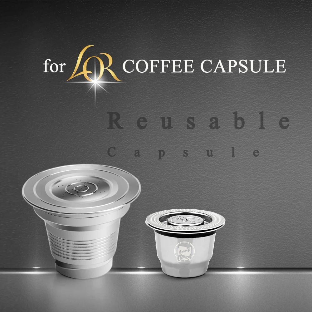 

Reusable Refillable Coffee Capsule for LOR Coffee Maker Stainless Steel Filters L'Or Barista LM8012 Machine