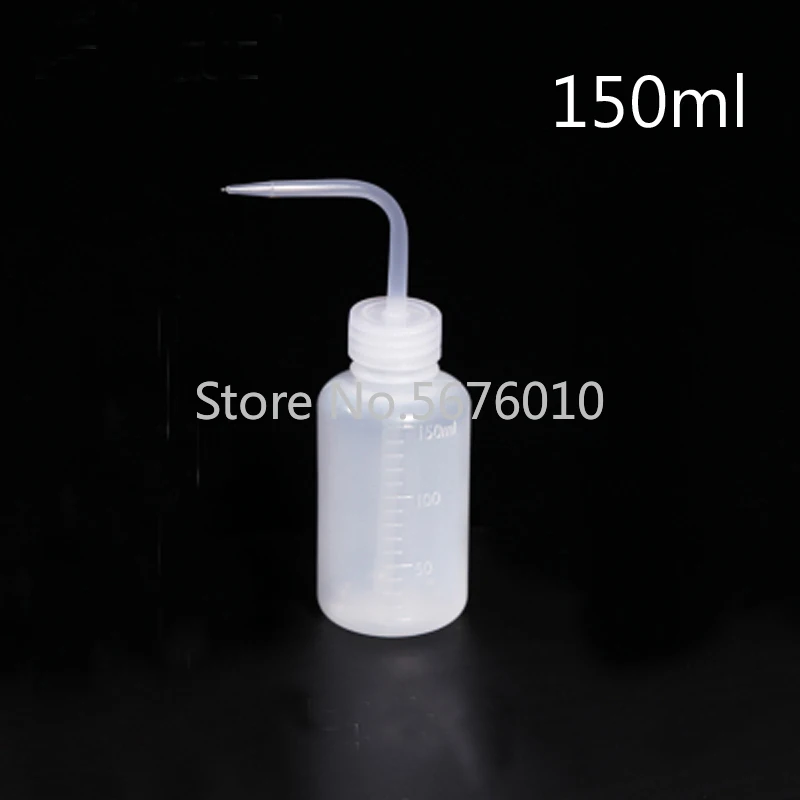 20 Pieces/lot 150ml Laboratory Plastic Chemicals Rinsing Bottle Cleaning Safety Elbow Washing Bottle