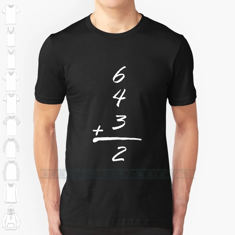 6 4 3 2 Simple Math Baseball Funny T-Shirts 100% Cotton T Shirt 6432 Baseball Baseball Life Baseball Score 6 4 3 Double Play