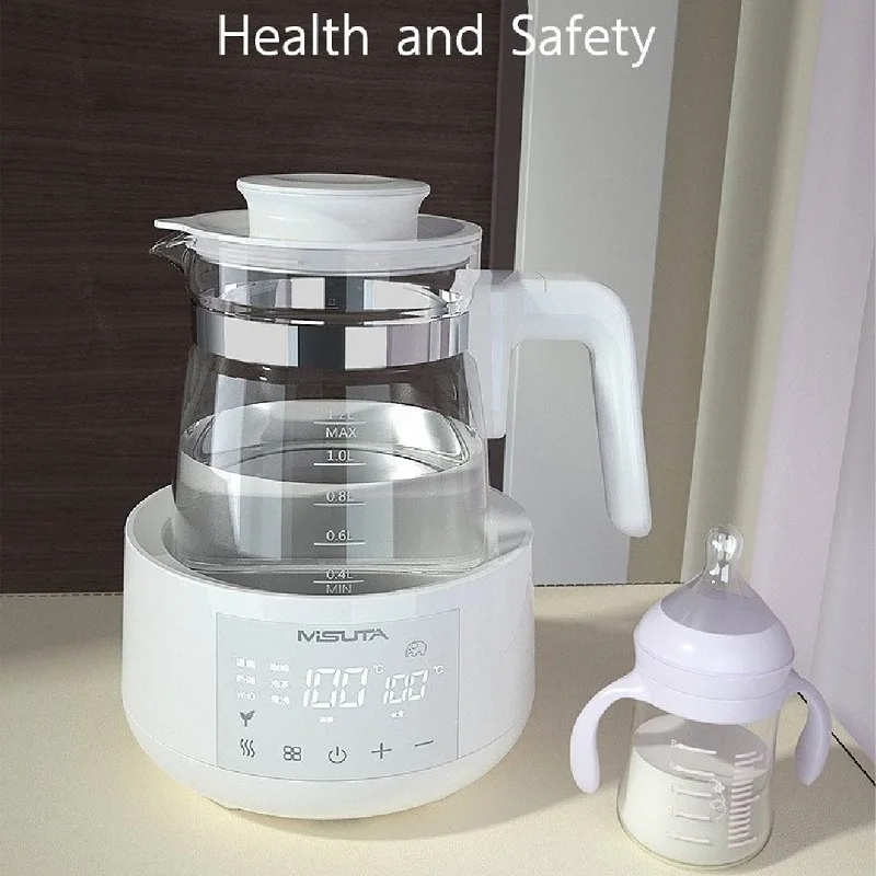 

1.2L Electric Kettle Home Temperature Control Glass Boiling kettle Health Pot Multifunction Baby Milk Kettle Auto Keep Warm 220V