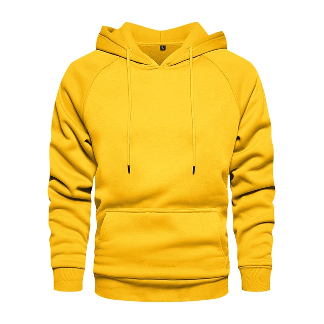 Żółte bluzy / bluzy męskie topy bluza z kapturem hip hop streetwear odzież wierzchnia jesień zima długi rękaw bluza męska dres