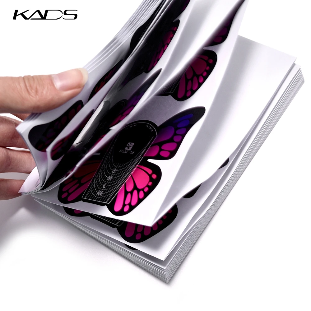 100枚入り フレンチネイルフォームチップ アクリルUVジェルエクステンション カールフォーム ネイルジェルステッカー アートガイド モールド マニキュアステンシル アクリルツール