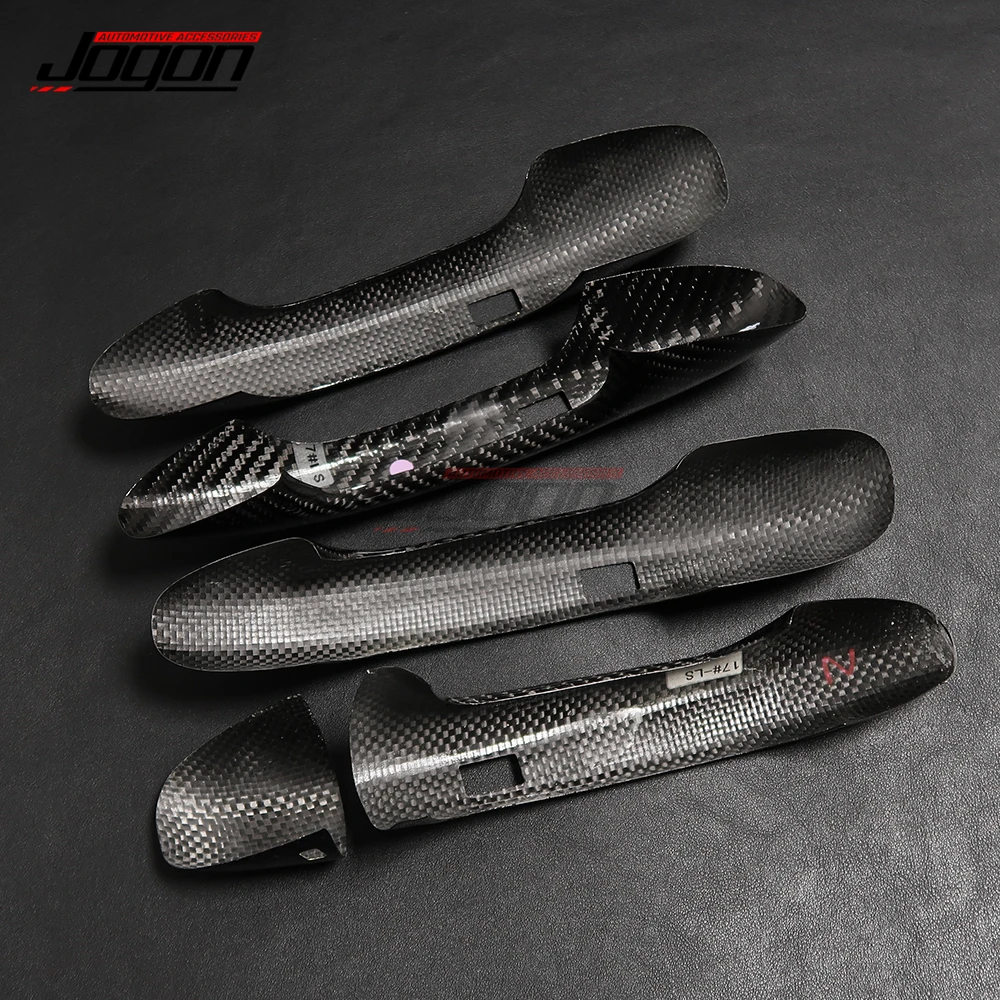 Real Carbon Fiber For Benz A B CLA GLA W177 W247 C118 H247 A180 A200 B180 B200 CLA200 GLA220 2020+ Car Side Door Handle Cover