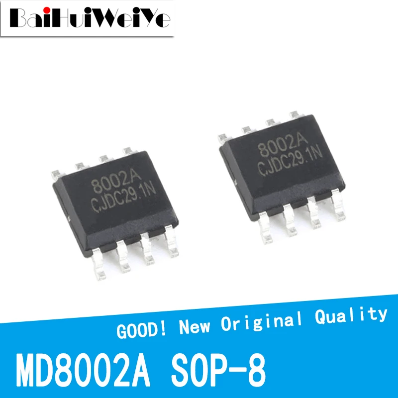 10PCS/LOT MD8002A MD8002 8002A 2W 3W Audio Amplifier IC SOP8 SMD New Original Good Quality Chipset