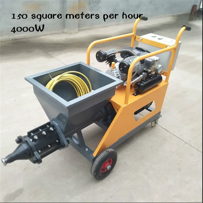 4000W Cement mortar spraying machine  Multi-function putty spraying machine Electric real stone paint gypsum spray machine