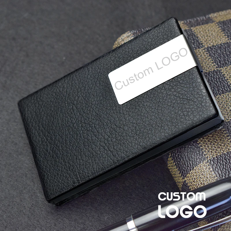 Free Shipping Business Card Case Detail Custom Item Logo For Business Card Holder Professional Gift Man Suprise Mystery Box