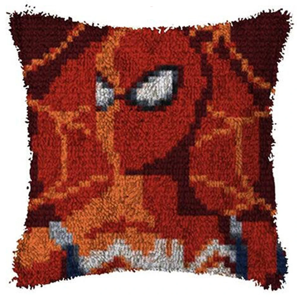 Cross-stitch Embroidery pillows Latch hook kit Cartoon pictures Embroidery carpet with Pre-Printed Pattern Home decoration