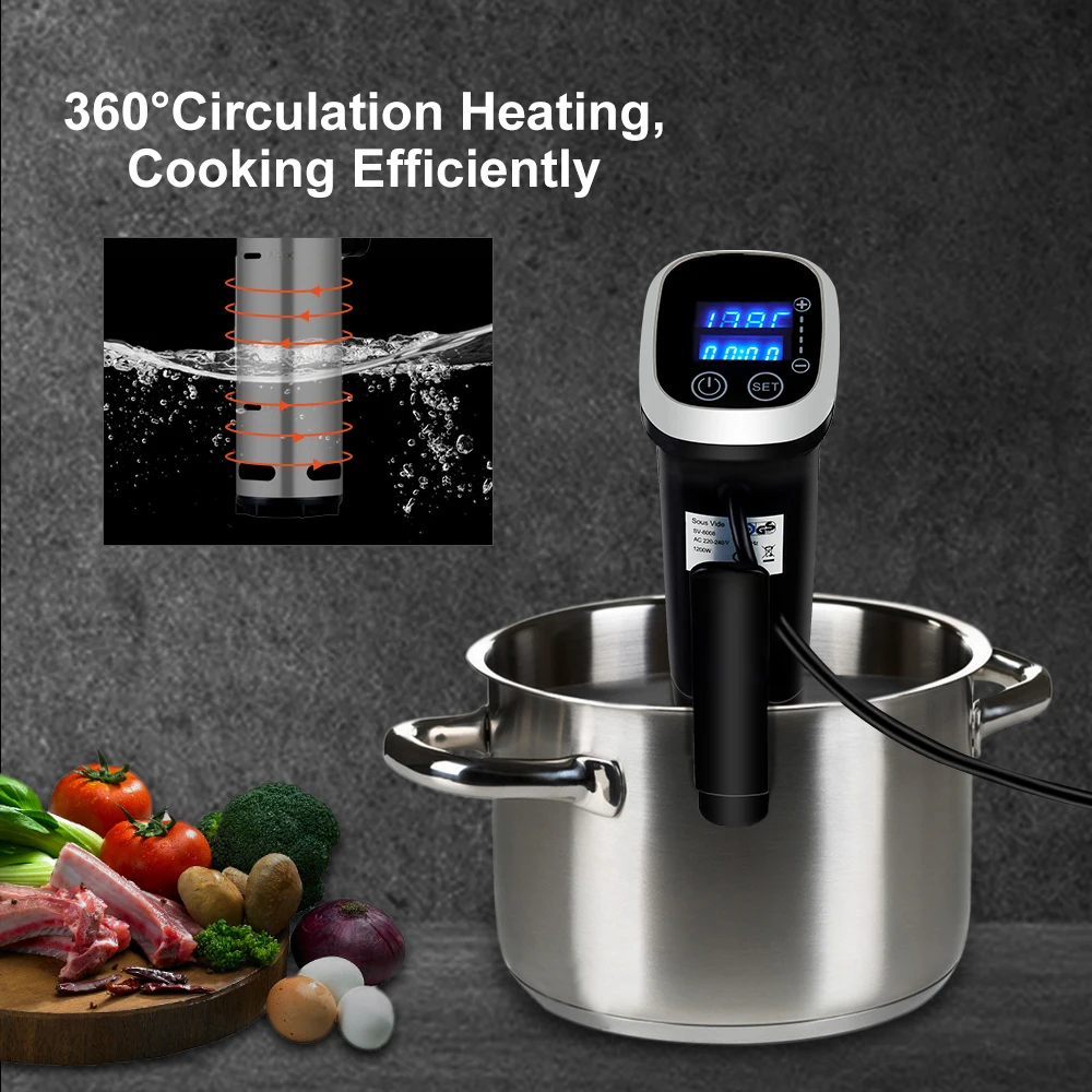 Biolomix 2.55 Generatie Sous Vide Fornuis Machine IPX7 Waterdichte Circulatiepomp Nauwkeurige Koken Met Led Digitale Display