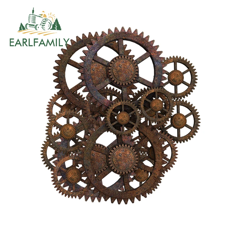 EARLFAMILY 13cm x 11.6cm dla biegów Steampunk samochodów naklejki modne okluzja Scratch naklejka kreatywny Trunk Decor winylowa naklejka na samochód