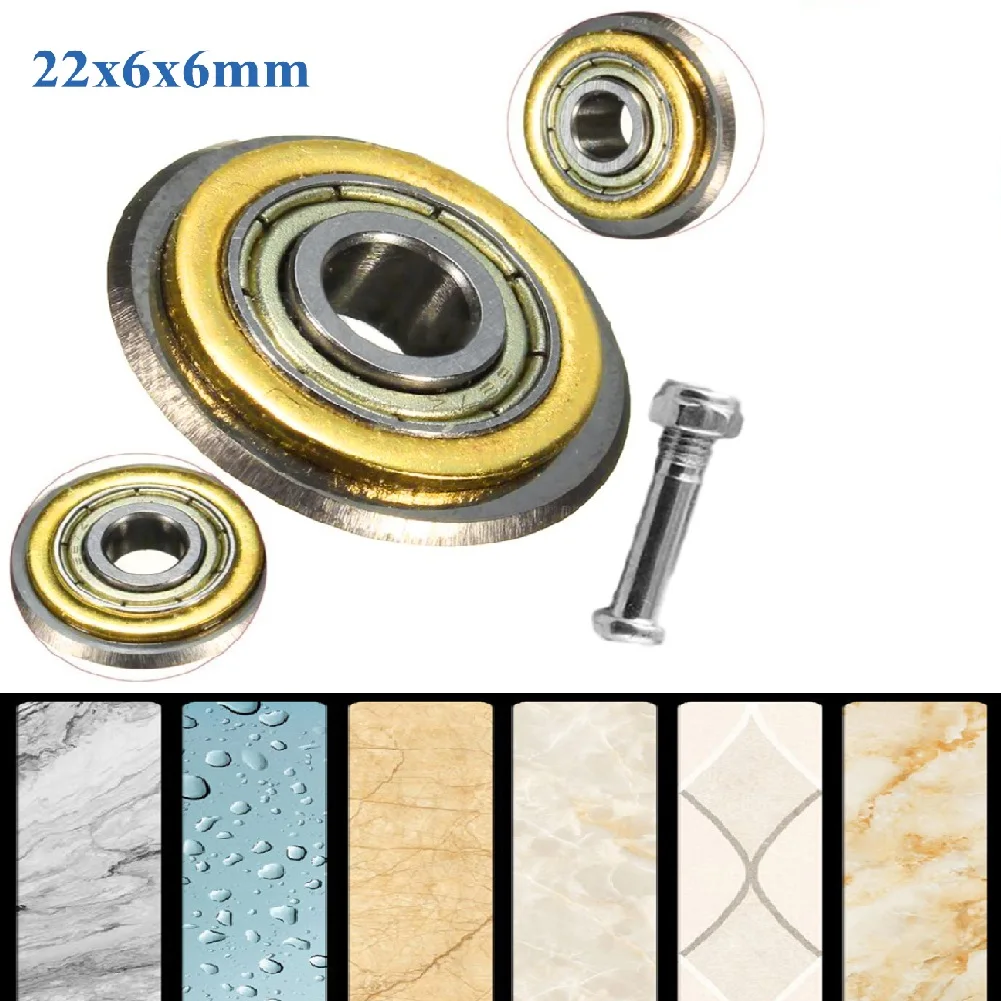Manual Tile Brick Cutter Carbide Bearing Ceramic Cutting Wheel Cutter Bearing Wheel Replacement Machine 22mm