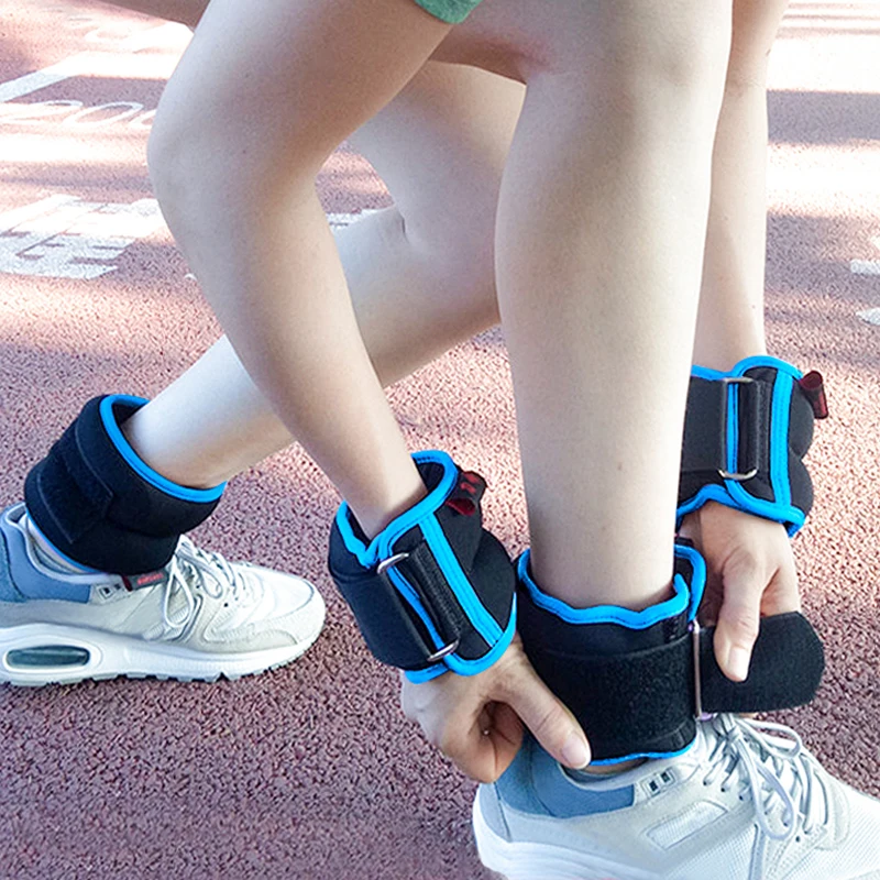 1kg/2kg Regulowane obciążniki na nadgarstki i kostki SandBag Unisex Obciążniki Żelazne paski do fitnessu Bieganie na świeżym powietrzu Trening siłowy nóg Trening