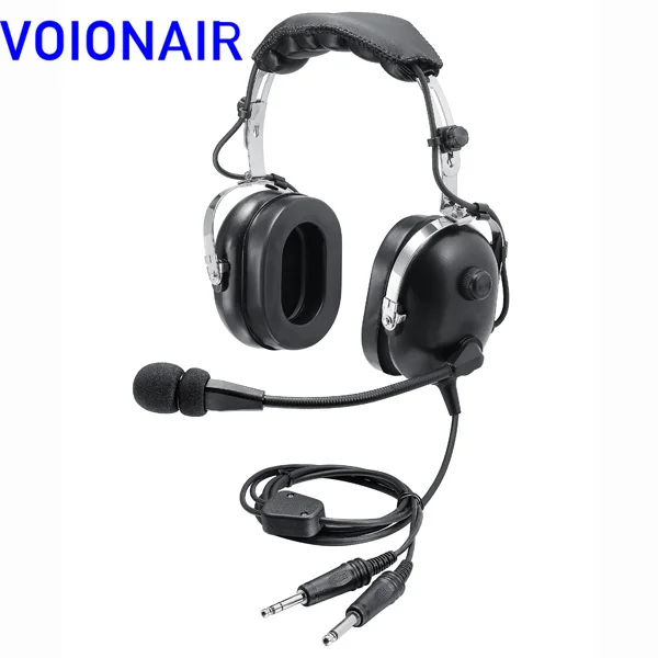 

VOIONAIR Black Headset PNR (Passive Noise Reduction) Aviation Headset IN-1000