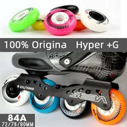 [72mm 76mm 80mm]100% Original 84A SEBA Hyper +G GRIP Concrete Inline Skates Wheel Roller Skate FSK Slalom Braking wheel