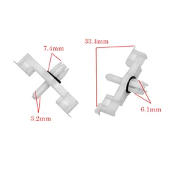 4Pcs Door Trim Strip Bar Threshold Pressure Plate Fixed Clip Plastic Fasteners For VW Touareg Porsche Cayenne