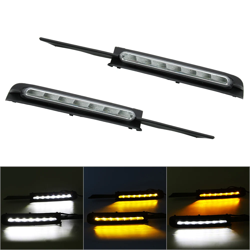 

2Pcs Car Turn Signal Lamps LED Daytime Running Lights DRL For Toyota REIZ Mark X 2005 2006 2007 2008 2009