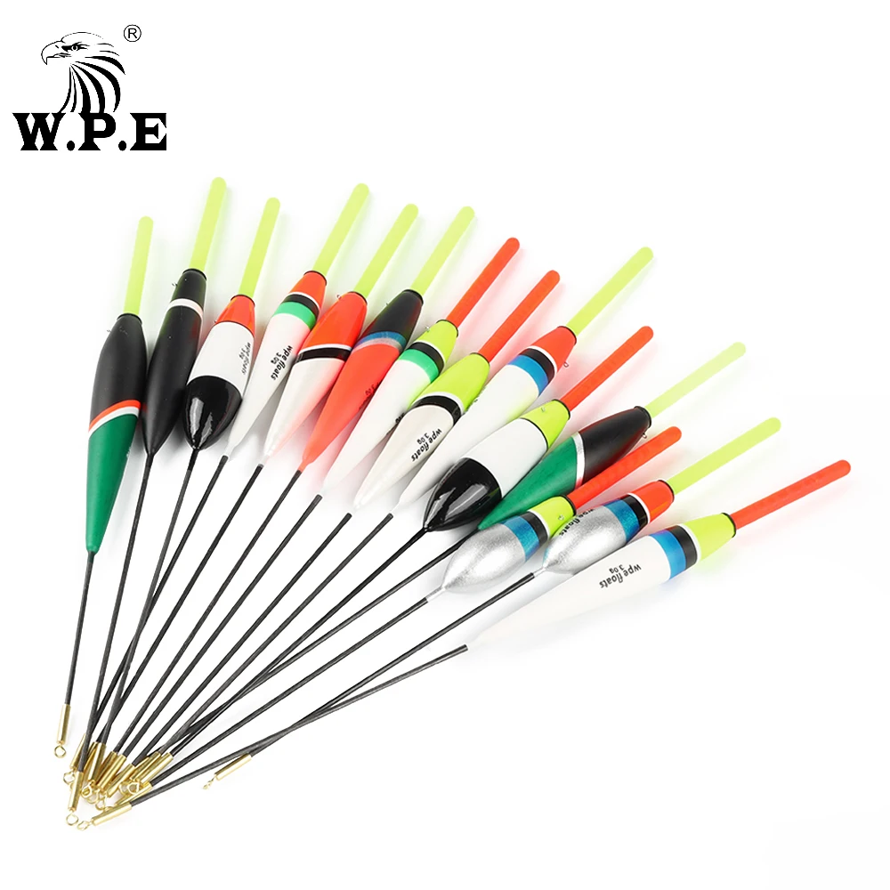 W.P.E Fishing Float 3pcs/pack 3g 18 color Barguzinsky Fir Float 19cm-23cm Fishing Tackle Vertical Buoy Float Carp Fishing Float