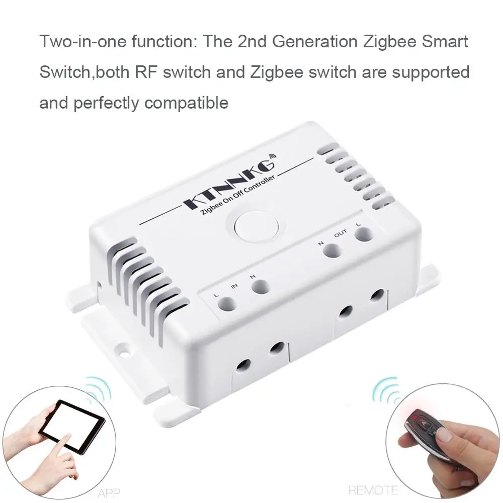 AC90-250V Tuya ZigBee 3.0 Smart Light Switch Relay Module 1CH  Smart Life/Tuya App Control, Works with Alexa Google Home