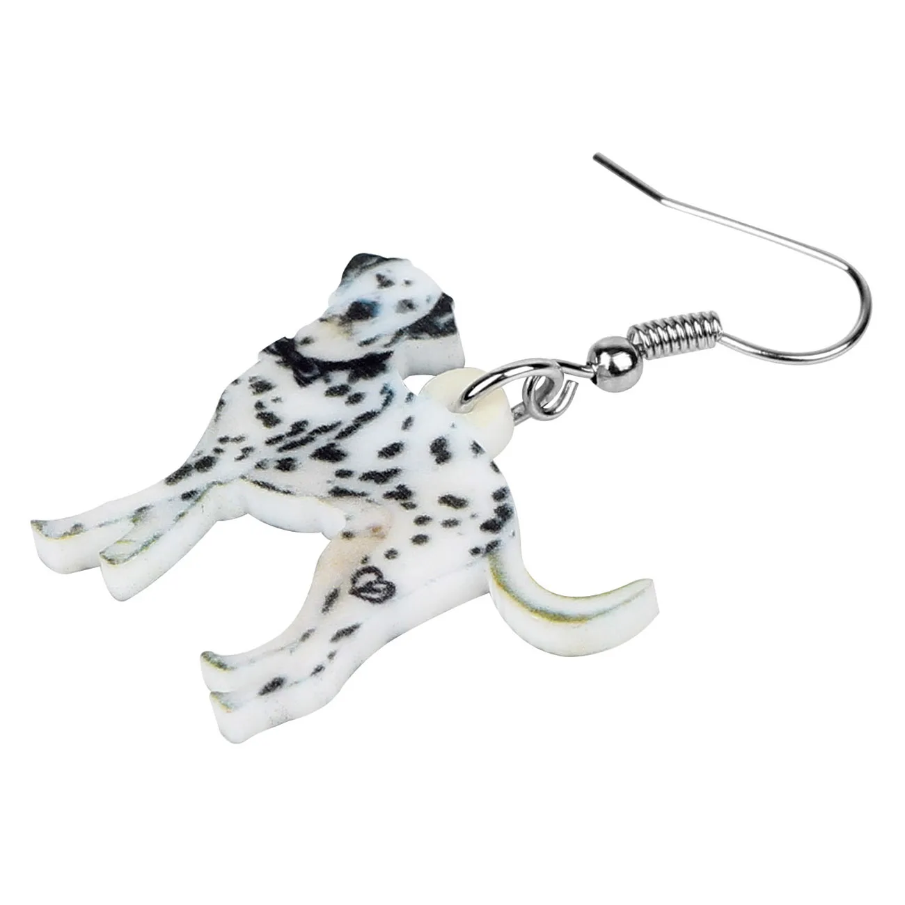 Bonsny Acrylic Standing Spotted Dog Earrings Drop Dangle Animal  Jewelry  Women Girls Kids Hot Sale Charms Gift Party Decoration