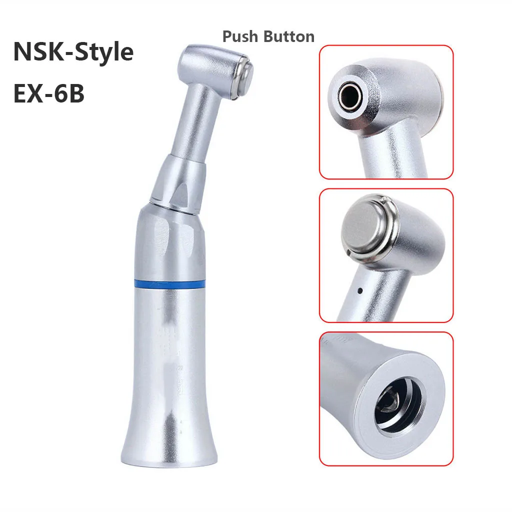 NSK Style Dental Push Button Contra Angle Slow Low Speed Handpiece Turbine Torque Wrench Type E-type EX-6B Dentistry Motor Tools